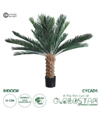 GloboStar® Artificial Garden CYCADS 20022 Τεχνητό Διακοσμητικό Φυτό Αρωματική Κύκας Υ120cm